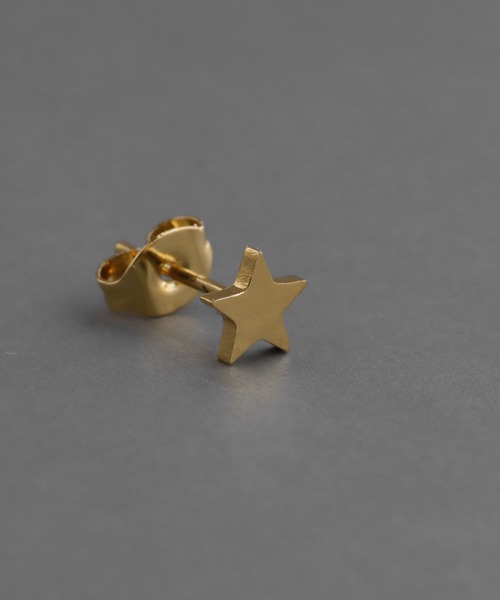 abaskdesign（アバスクデザイン）の「金属アレルギー対応　シンプルスターピアス（ピアス（両耳用）・レディース・ゴールド/シルバー・FREE）」の4枚目の写真