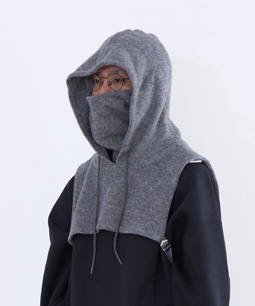 G.V.G.V.(ジーヴィージーヴィー)の「G.V.G.V. BALACLAVA(ニットキャップ/ビーニー・レディース・ナチュラル/ダークグレー・FREE)」の6枚目の写真