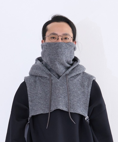 G.V.G.V.(ジーヴィージーヴィー)の「G.V.G.V. BALACLAVA(ニットキャップ/ビーニー・レディース・ナチュラル/ダークグレー・FREE)」の7枚目の写真