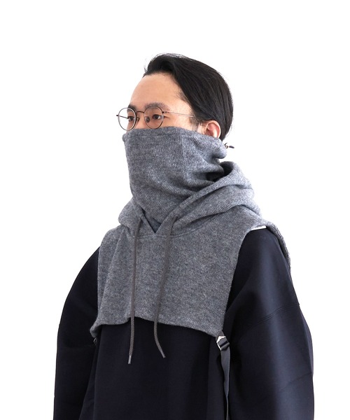 G.V.G.V.(ジーヴィージーヴィー)の「G.V.G.V. BALACLAVA(ニットキャップ/ビーニー・レディース・ナチュラル/ダークグレー・FREE)」の9枚目の写真