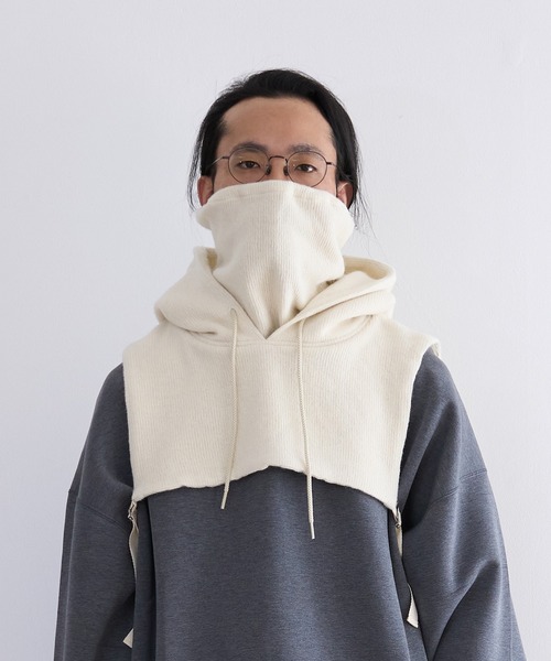 G.V.G.V.(ジーヴィージーヴィー)の「G.V.G.V. BALACLAVA(ニットキャップ/ビーニー・レディース・ナチュラル/ダークグレー・FREE)」の12枚目の写真