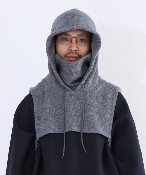 G.V.G.V.(ジーヴィージーヴィー)の「G.V.G.V. BALACLAVA(ニットキャップ/ビーニー・レディース・ナチュラル/ダークグレー・FREE)」の5枚目の写真