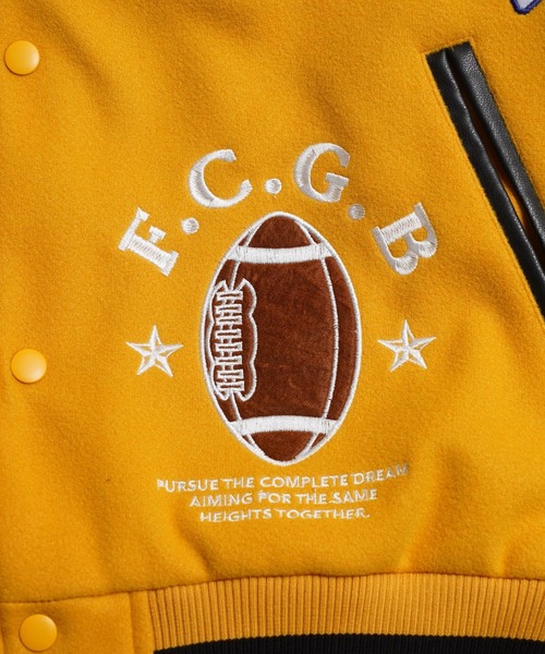 1111clothing(ワンフォークロージング)の「アップリケ コラージュ スタジャン / Applique Collage Stadium Jacket(スタジャン・メンズ・イエロー/ネイビー/ブラック・M/L)」の16枚目の写真