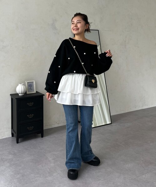 prose verse（プロズヴェール）の「【MOMO】ワイドボートネックパール