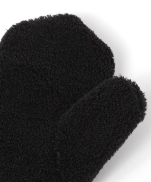 FOUND GOOD（ファウンドグッド）の「コードツキボアミトン（手袋・レディース・ベージュ/グレー系8/アイボリー/ブラック・FREE）」の15枚目の写真