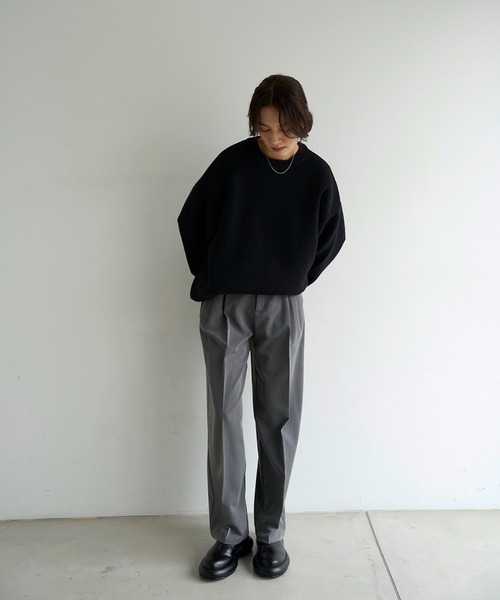 meilmada（メイルマダ）の「バイカラーニットプルオーバー（ニット/セーター・レディース・ブラウン/ブラック/グレー・FREE）」の10枚目の写真