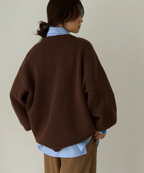 meilmada（メイルマダ）の「バイカラーニットプルオーバー（ニット