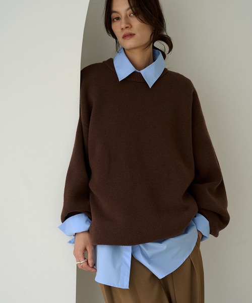 meilmada（メイルマダ）の「バイカラーニットプルオーバー（ニット