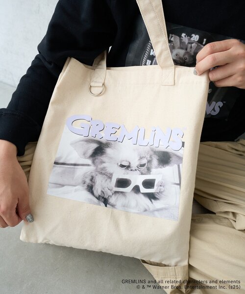 BIRTHDAY BAR(バースデイバー)の「【GREMLINS グレムリン】ギズモ トートバッグ(トートバッグ・レディース・アイボリー/グレー・0)」の5枚目の写真