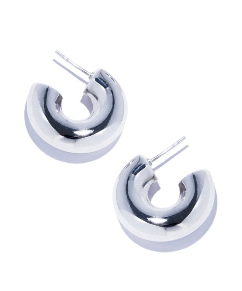 quip queint(クイップクエイント)の「【quip queint】popo hoop pierce M/ポポ フープ ピアス M QU232(ピアス(両耳用)・レディース・シルバー・FREE)」の6枚目の写真
