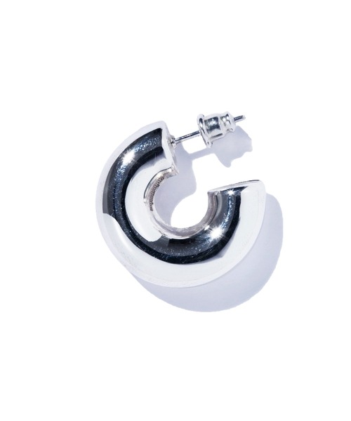 quip queint(クイップクエイント)の「【quip queint】popo hoop pierce M/ポポ フープ ピアス M QU232(ピアス(両耳用)・レディース・シルバー・FREE)」の3枚目の写真