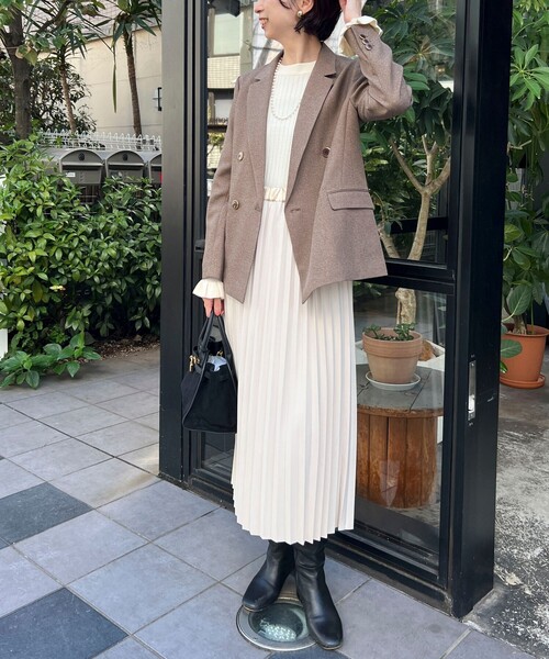 ツィードシャークテーラードダブルジャケット（テーラードジャケット