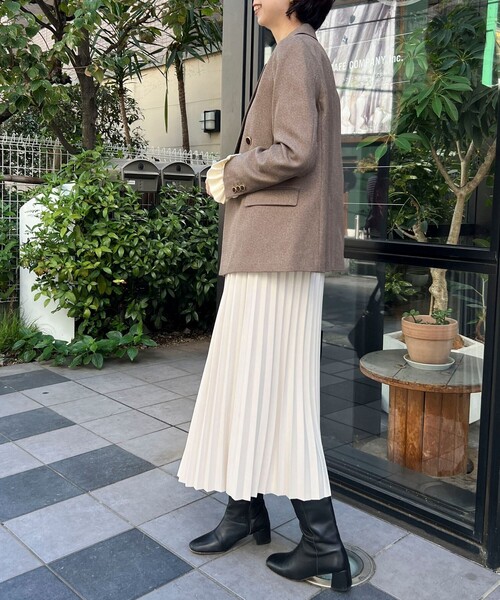 ツィードシャークテーラードダブルジャケット（テーラードジャケット