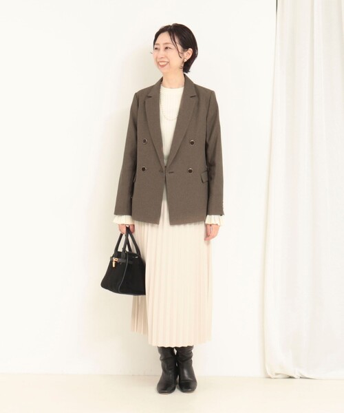 ツィードシャークテーラードダブルジャケット（テーラードジャケット