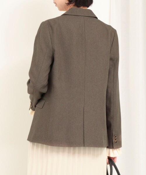 MICO COULIER（ミコクリエ）の「ツィードシャークテーラードダブルジャケット（テーラードジャケット・レディース・チャコールグレー/ブラウン・36/38）」の20枚目の写真