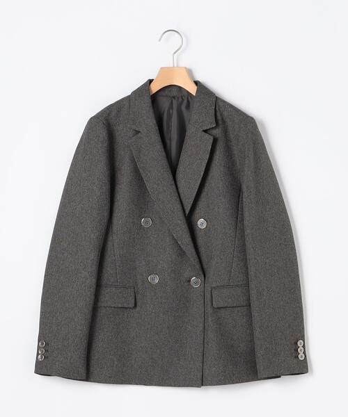 ツィードシャークテーラードダブルジャケット（テーラードジャケット