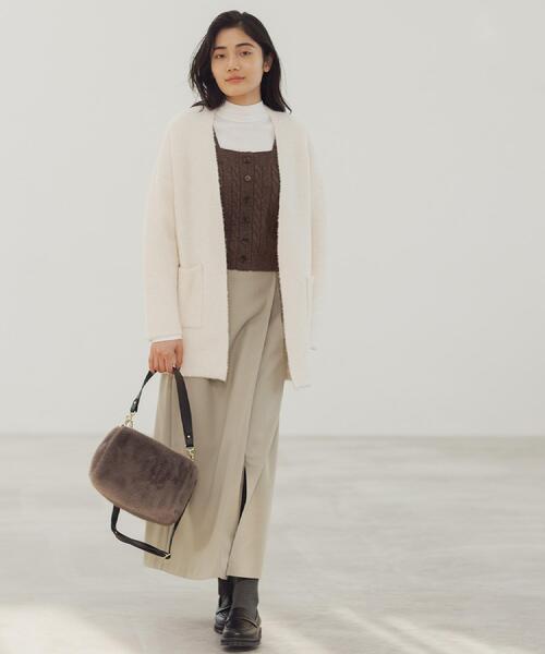 grove（グローブ）の「エコファーダブルショルダー（ショルダーバッグ・レディース・アイボリー/ナチュラル/キャメル/ダークグレー・00）」の17枚目の写真