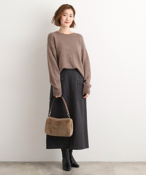 grove（グローブ）の「エコファーダブルショルダー（ショルダーバッグ・レディース・アイボリー/ナチュラル/キャメル/ダークグレー・00）」の21枚目の写真