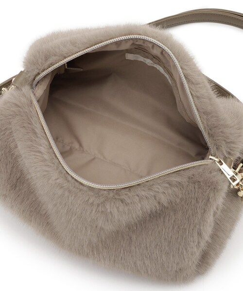 grove（グローブ）の「エコファーダブルショルダー（ショルダーバッグ・レディース・アイボリー/ナチュラル/キャメル/ダークグレー・00）」の5枚目の写真