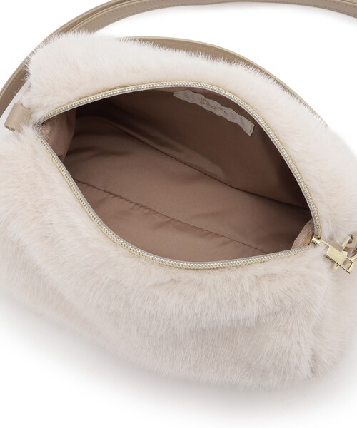 grove（グローブ）の「エコファーダブルショルダー（ショルダーバッグ・レディース・アイボリー/ナチュラル/キャメル/ダークグレー・00）」の6枚目の写真