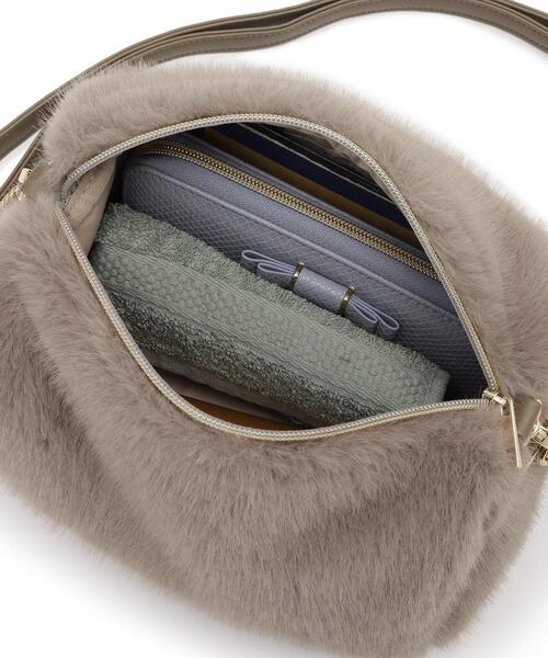 grove（グローブ）の「エコファーダブルショルダー（ショルダーバッグ・レディース・アイボリー/ナチュラル/キャメル/ダークグレー・00）」の9枚目の写真