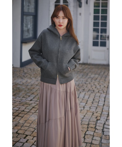 Smooth Knit Hoodie（パーカー）｜Her lip to（ハーリップトゥー）の