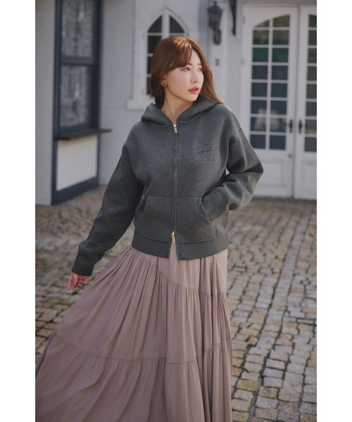 Smooth Knit Hoodie（パーカー）｜Her lip to（ハーリップトゥー）の