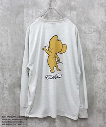 TOM&JERRY トム&ジェリー ミニ裏毛 綿タッチ バックプリント BIG トレーナー