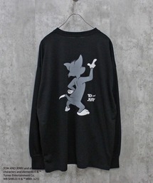 TOM&JERRY トム&ジェリー ミニ裏毛 綿タッチ バックプリント BIG トレーナー