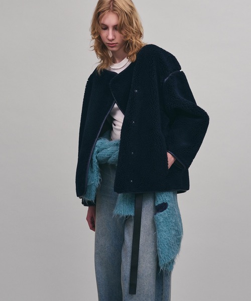 AKTE ボリュームニットカーディガン セール】シェービングニットカーディガン（カーディガン/ボレロ