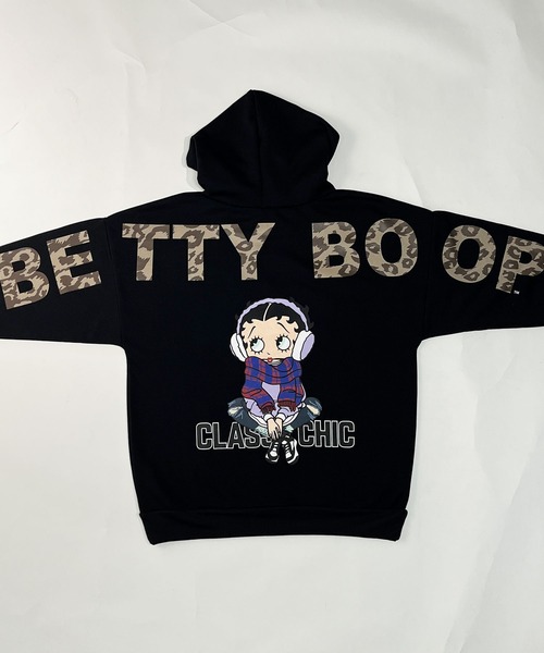 セール】裏起毛BETTY BOOPバックプリントパーカー（パーカー