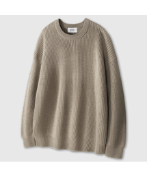 LEMAIN SECOND（リメインセカンド）の「オーバーサイズボリュームウォッシャブルクルーネックハチニット[ベージュ]（ニット/セーター）」