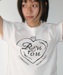 ROMANTIC PENDANT CROP T SHIRT WHITE