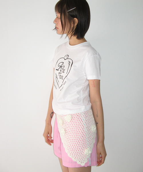 RONRON(ロンロン)の「ROMANTIC PENDANT CROP T SHIRT WHITE(Tシャツ/カットソー・レディース・その他・FREE)」の4枚目の写真