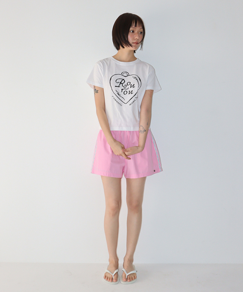 RONRON(ロンロン)の「ROMANTIC PENDANT CROP T SHIRT WHITE(Tシャツ/カットソー・レディース・その他・FREE)」の5枚目の写真