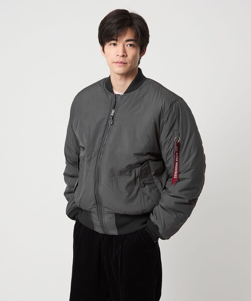別注】＜ALPHA INDUSTRIES＞リバーシブル MA-1 フライトジャケット