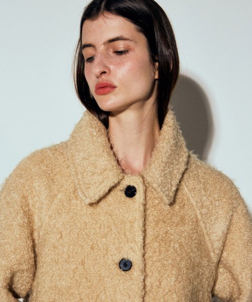 NICK&NICOLE(ニックアンドニコール)の「NICOLE BOUCLE WOOL HALF COAT_BEIGE(チェスターコート・レディース・その他・FREE)」の2枚目の写真
