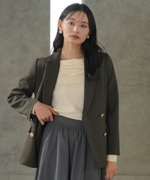 TRUDEA | 金釦ダブルブレストジャケット(テーラードジャケット)