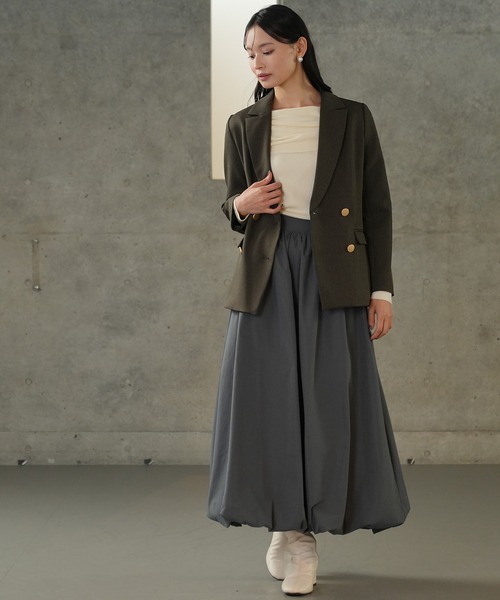 TRUDEA（トルディア）の「金釦ダブルブレストジャケット（テーラードジャケット・レディース・ネイビー/ブラウン/ブラック・SMALL/MEDIUM/LARGE）」の17枚目の写真