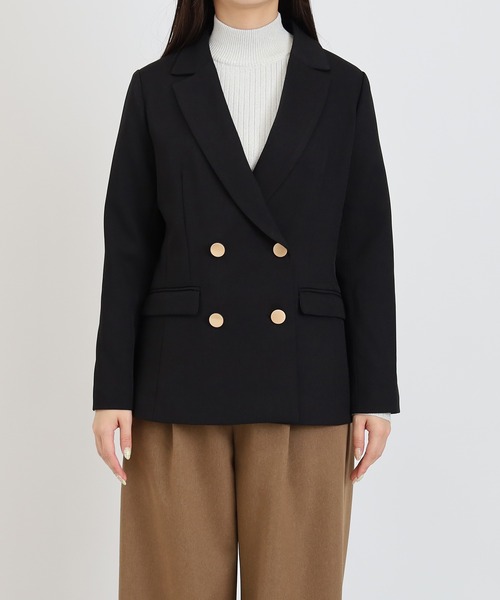 TRUDEA（トルディア）の「金釦ダブルブレストジャケット（テーラード