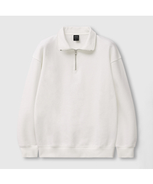 LEMAIN SECOND（リメインセカンド）の「OVERFIT HALF ZIP-UP COLLAR NECK SWEAT SHIRT [CREAM] - NON FLEECE ver（スウェット）」