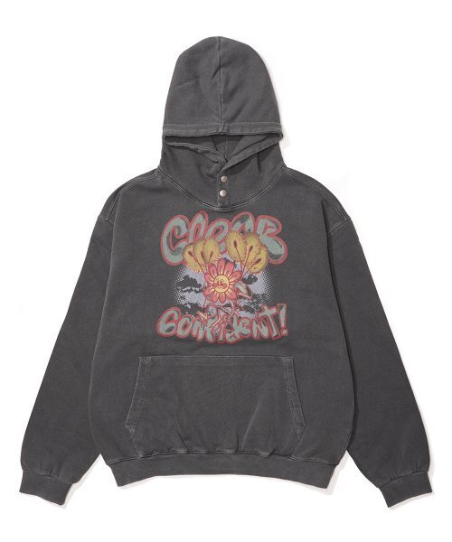 GAKKAI UNIONS（ガッカイユニオンズ）の「クリアピグメントフードパーカー チャコール（パーカー・レディース・その他・MEDIUM/LARGE）」の2枚目の写真