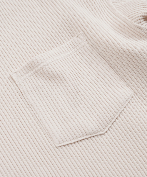 FRIZMWORKS(フリズムワークス)の「OVERSIZED WAFFLE POCKET TEE 002 _ CREAM(Tシャツ/カットソー・メンズ・その他・MEDIUM/LARGE/X-LARGE/SMALL)」の5枚目の写真