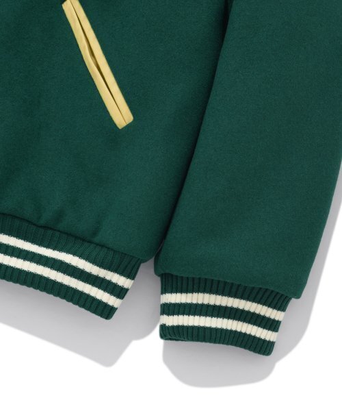 Retriever Club（レトリーバークラブ）の「BIG R LOGO PATCH STADIUM JACKET [GREEN]（スタジャン・レディース・その他・LARGE）」の15枚目の写真