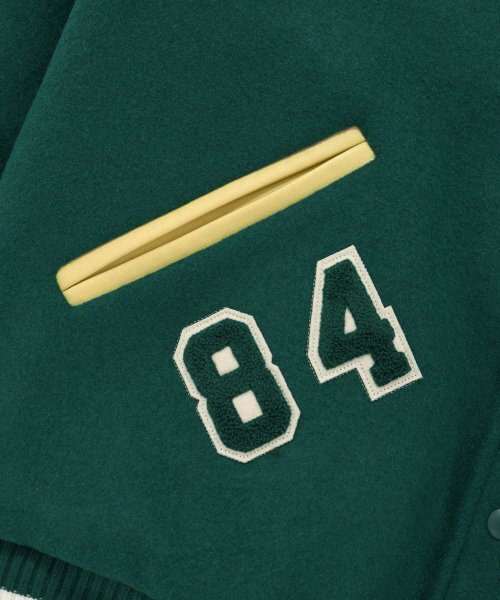 Retriever Club（レトリーバークラブ）の「BIG R LOGO PATCH STADIUM JACKET [GREEN]（スタジャン・レディース・その他・LARGE）」の12枚目の写真
