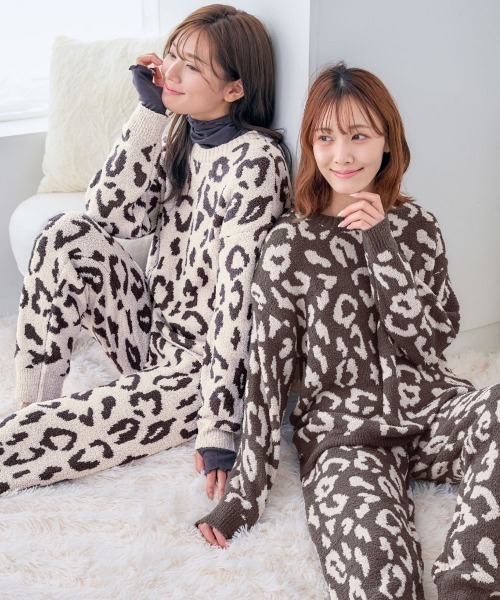 ▽【着るだけで気分が上がる。おしゃれヒョウ柄の、秋冬寒さ対策ルーム
