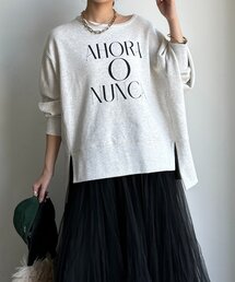 【WEB限定】サイドスリットロゴスウェット