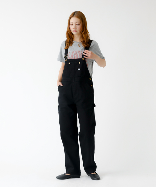 Lee(リー)の「【LEE / リー】TAPERED OVERALL / テーパードオーバーオール / デニム サロペット(サロペット/オーバーオール・レディース・ブラック/インディゴブルー・X-SMALL/S)」の9枚目の写真