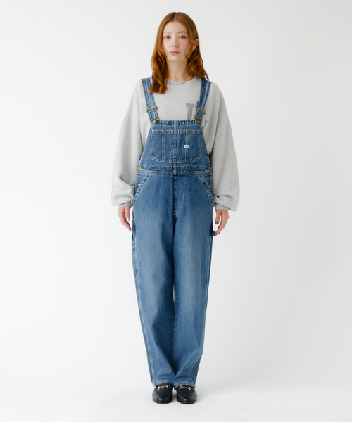 Lee(リー)の「【LEE / リー】TAPERED OVERALL / テーパードオーバーオール / デニム サロペット(サロペット/オーバーオール・レディース・ブラック/インディゴブルー・X-SMALL/S)」の11枚目の写真
