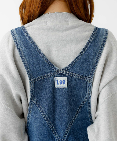 Lee(リー)の「【LEE / リー】TAPERED OVERALL / テーパードオーバーオール / デニム サロペット(サロペット/オーバーオール・レディース・ブラック/インディゴブルー・X-SMALL/S)」の14枚目の写真